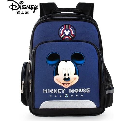 Disney Mickey Bags Backpack Large Capacity Schoolbag Minnie Mouse Shoulder Waterproof Travel Bag Boy Lighten-up Handbag