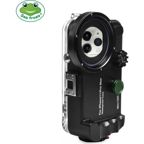 Seafrogs Waterproof Housing For iPhone 11/ 11pro max Professional Diving Underwater Photography 40M Phone Buttons Control Case