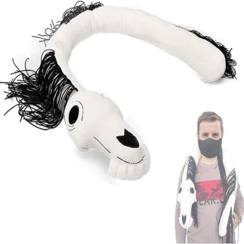 130cm Long Horse Plush Toy Anime Plushie Toys Soft Stuffed Animals Doll Peluches Toys for Children Christmas Gifts