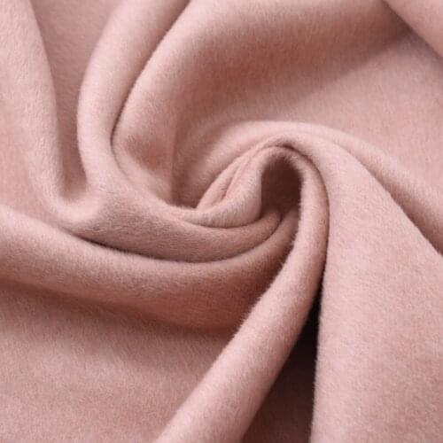 150CM Wide 850G/M Meat Pink Wool Lambsdown Fabric for Autumn adn Winter Overcoat Jacket H185