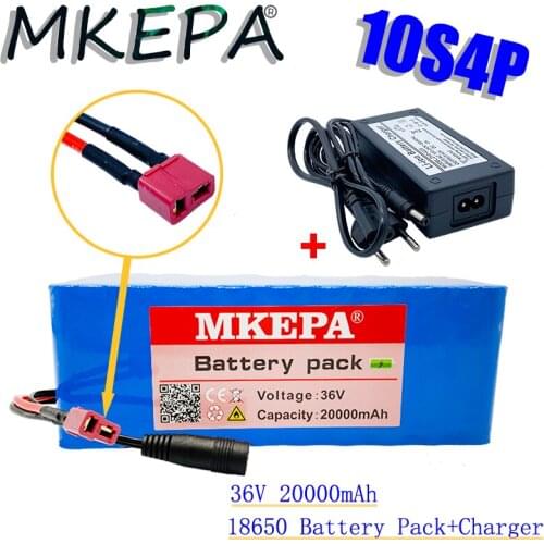 2021 Original 36V battery 10S4P 20Ah battery pack 1000W high power battery 42V 20000mAh Ebike electric bike BMS+42V2A Charger