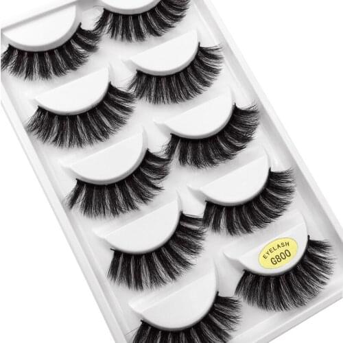 5 pairs/set 3D mink false eyelashes extension soft lashes natural long false eyelash makeup eye lashes beauty thick eyelashes