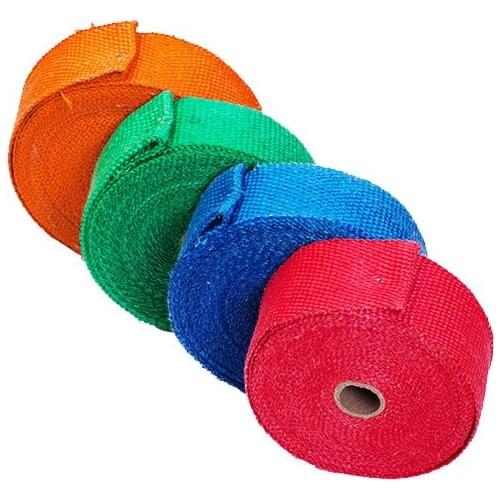 5cm*5M/10M/15M Roll Fiberglass Heat Shield Motorcycle Exhaust Header Pipe Heat Wrap Tape Thermal Protection Exhaust Pipe Insulat