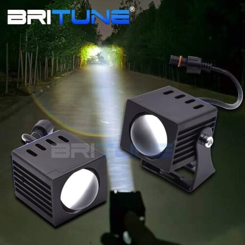 Car Lens LED High Beam Projector Headlight Fog Light PTF Matrix LED Lights 3000K/5000K Dual Color Accessory Retrofit Waterproof