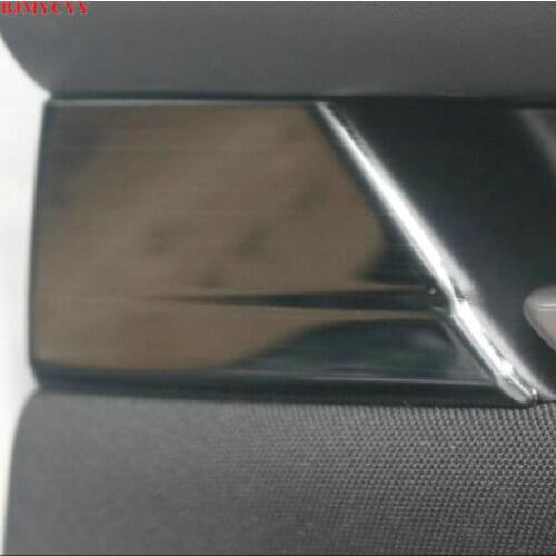 BJMYCYY 2PCS/SET Stainless steel decorative patch for automobile rear inner door handle for Mazda 3 Axela 2020