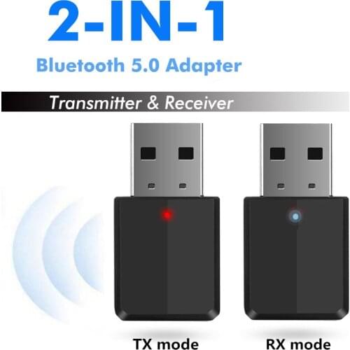 Bluetooth 5.0 Stereo 2 in 1 Audio Receiver & Transmitter 3.5mm AUX Wireless audio Adapter For Car MP3 player Home music Speaker