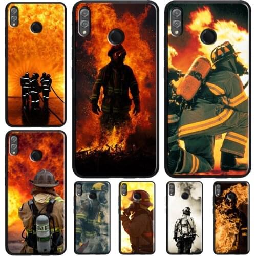 Firefighter Fireman Heroes Case For Huawei Honor 10 Lite 9 20 Pro 10i 9X 8X 7X V20 7A 8A 8C Nova 5T Y9 Y7 Y6 2019