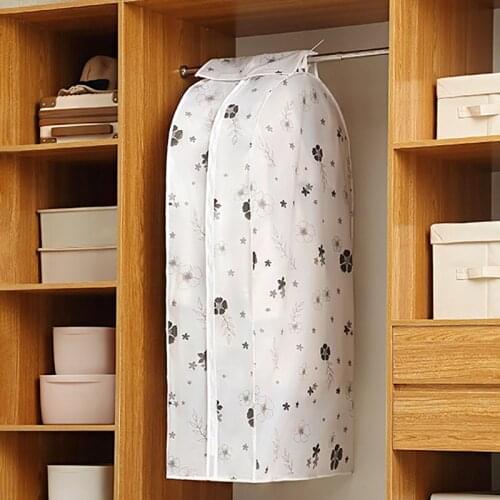 2018 Clothes Dustproof Cover Wardrobe Hanging Clothes Protection Bags High Quality PEVA Zapper Opening Garment Suit Storage Bag