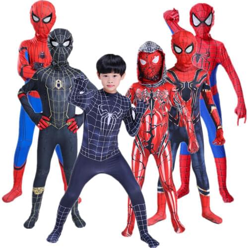 Childrens Venom Costume Cosplay Superhero Costume / Jumpsuit Leotard Jumpsuit Anime Halloween Boy Girl New Clothes
