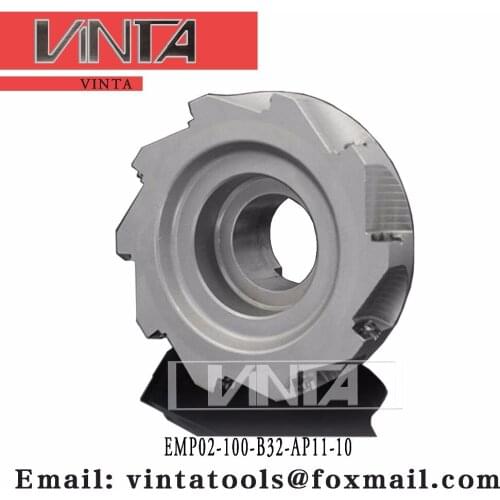 EMP02-100-B32-AP11-10 Square should milling cutter with high quality and good price matched inserts APKT11T3 Vinta tools