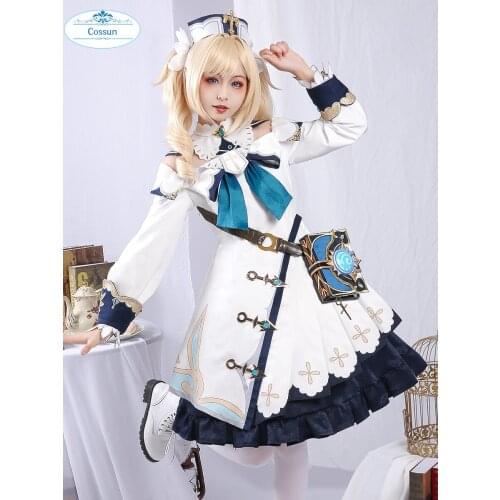 Game Genshin Impact Cosplay Halloween Barbara Genshin Impact Barbara Cosplay costume sweat girl Lolita dress