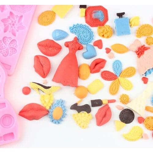 Makeup Tools Gem Silicoen Mold Cupcake Topper Fondant Molds Cake Decorating Tools Chocolate Gumpaste Moulds Clay Candy Moulds