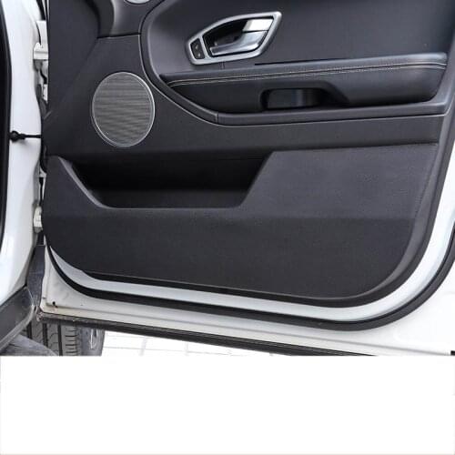 Leather car door anti-kick mat anti-scratch pad carpet for Range Rover Evoque 2011 2012 2013 2014 2015 2016 2017 2018
