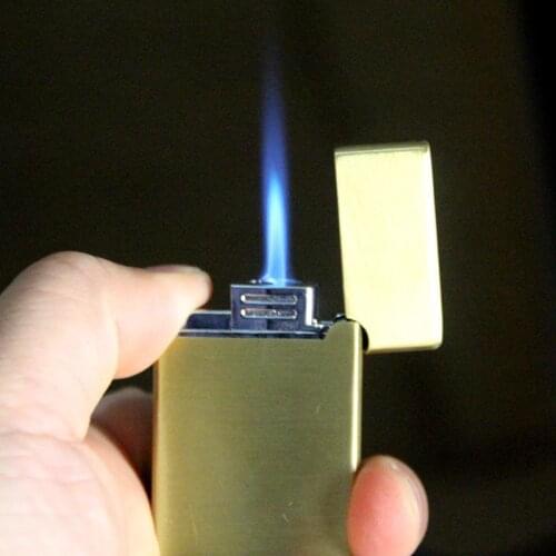 Dragon Carved Metal Straight Into Creative Inflatable Lighter Windproof Cool Lighter Gadgets for Men Smoking Accessories