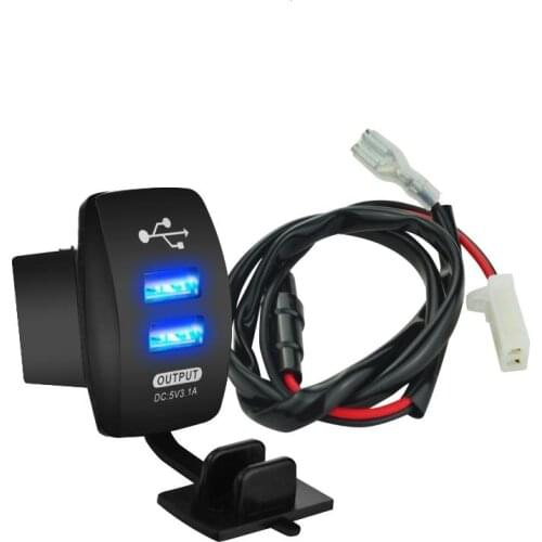 New 12-24V Car Dual USB Socket Charger Power Adapter for varieties of electronic equipment