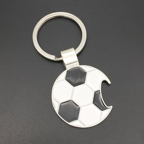 Football Shaped Bottle Opener Keychain Metal Alloy Key Buckle Ring Openers for Kitchen Bar Gifts WB1185
