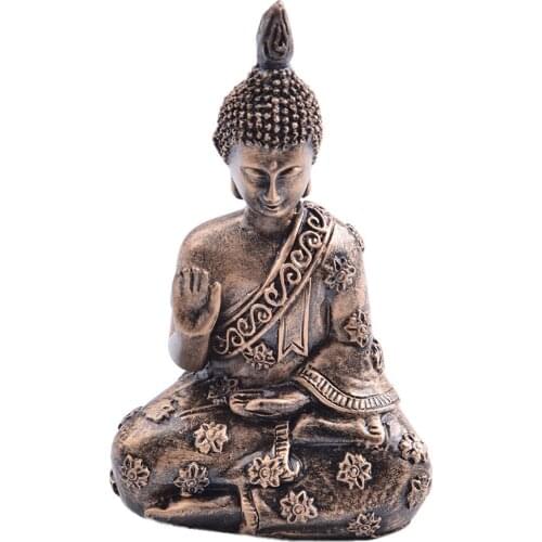 Resin Buddha Statue resin garden buddha Retro Meditation statue meditating Handmade statue Garden Ornament Statue durable