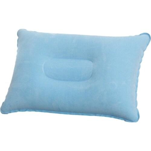 Portable Ultralight Inflatable PVC Nylon Air Pillows Camping Sleep Cushion Travel Hiking Beach Car Plane Head Rest Gears