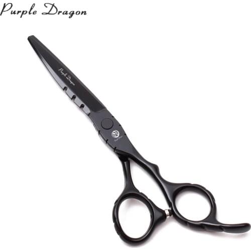 Professional Barber Scissors Z1010 5.5" Stainless Purple Dragon Hairdressing Scissors Cutting and Thinning Shears Hair Scissors