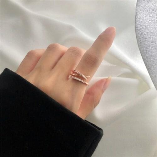 Luxury Fully Cubic Zirconia Ring Stylish Shiny Bohemian Bridal Sets