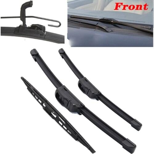 Car Front & rear Windshield Windscreen Wiper Blades For Audi A6 4B C5 Avant Allroad 1997 1998 1999 2000 2001