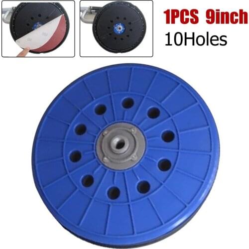 Drywall Sander Hook And Loop 10hole 9 Inch/230mm Backup Pad With 14mm Thread For Dustless Sanders & Porta Cable Sanders