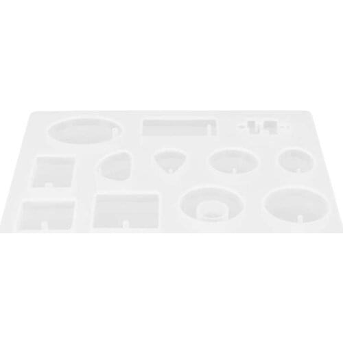 DIY Silicone Mold Hand-Made Epoxy Necklace Jewelry Pendant Mold Keychain Decoration Jewelry Casting Supplies