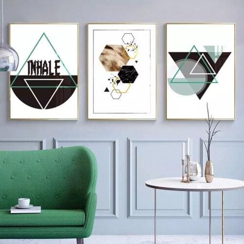 Nordic Decoration Geometric Wall Art Canvas Abstract Painting Modern Home Decor Posters and Prints Wall Pictures for Living Room
