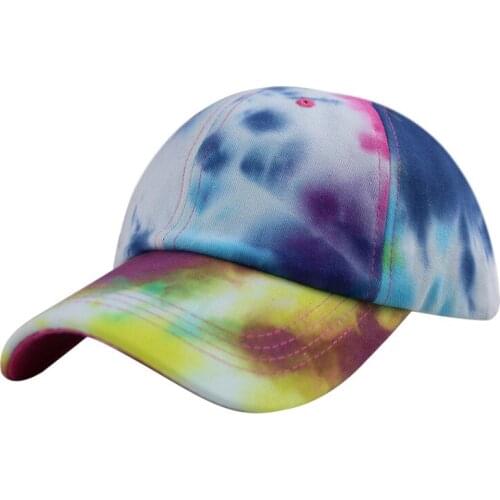 Unisex Tie-dye Baseball Cap Hat Outdoor Sports Baseball Cap Women Men Beanie Hat