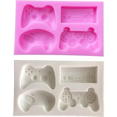 Multi Purpose Jewelry Making Tools Kitchen Supplies Non-stick 4-Styles Game Consoles Food Grade Silicone Cake Biscuits Mold 1Pcs