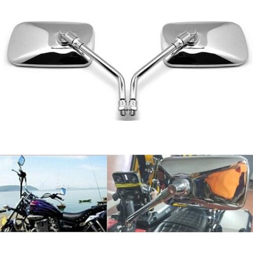 Universal motorbike side mirrors 10MM 8MM chrome motorcycle mirror for kawasaki honda suzuki benelli vespa moto rearivew mirrors