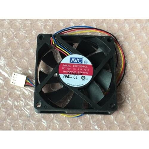 AVC DS07015R12L 7CM 7015 DC 12V 0.3A ultra-quiet 4-Lines PWM temperature control CPU cooling fan