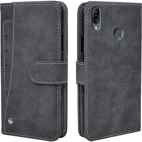 Flip Vintage Leather Case For ASUS ZenFone Max M2 Case Luxury Wallet Cover TPU For ASUS ZB633KL ZB632KL Fundas Phone Bag