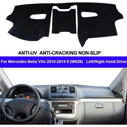 Car Auto Inner Dashboard Cover For Mercedes-Benz Vito 2010 - 2014 II W639 Console Protector Carpet Dashmat Cape 2013 2012 2011