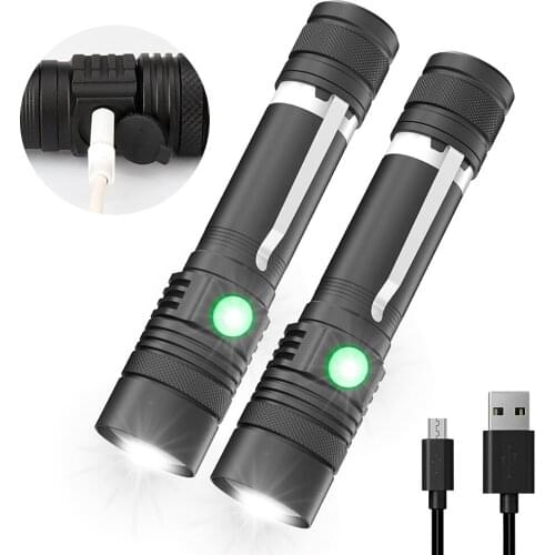 6000LM XML-T6 Led Flashlight Portable mini Rechargeable ZOOM Torch Waterproof lamp Fishing light Camping lantern Torches