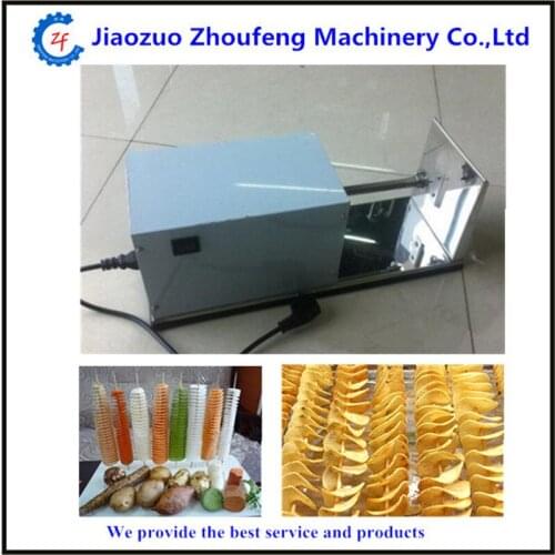 South Korea tornado potato machine electric potato spiral cutter automatic potato slicer for commercial ZF