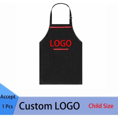 Factory Price! 1Pcs Custom LOGO High Quality Child Apron Kids Painting Clothing Child Baby Kindergarten 3-12 Years Older