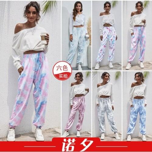 Womens Trousers Pants Girl 2021 New Fashion Ladies Household Hot Style Leisure Sports Joker Foot Trousers Pants Female LX1631