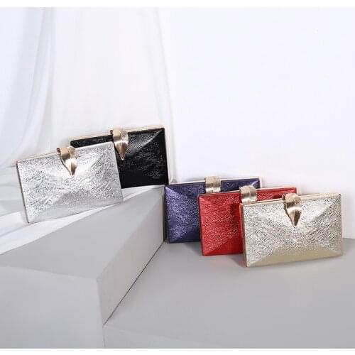 WomenS Wedding Clutch Bag Ladies PU Leather Luxury Handbag For Bridal Metal Leaf Lock Fashion Simple Shoulder Bag Gold Purse
