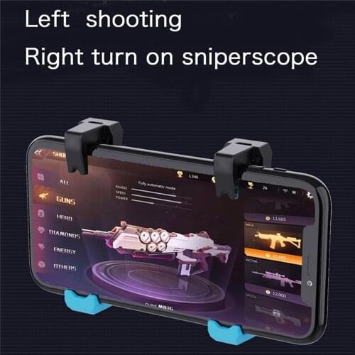 1 Pair Game Shooter Button Fires Stick Trigger Gamepad for PUBG Joysticks Controller Capacitive Button Trigger for iOS Android