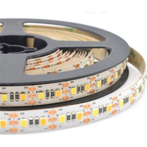 DC12V 24V 120 LED/M SMD 2835 Dual CCT 3000K 6500K 2 in 1 CCT adjustable led strip light