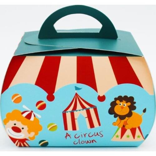 30 Circus Cake Slice Take Out Box,Bakery Gift Baby Shower Birthday Wedding Shower Party Candy Box Party Cupcake Box 6A0121