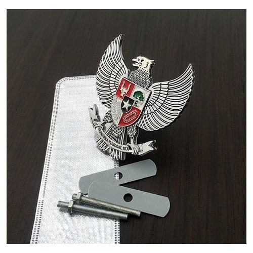 3D Metal Silver Three-dimensional Eagle Auto Emblem Badge Sticker Decals Car Accessories