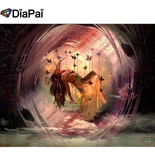 DIAPAI Diamond Painting 5D DIY 100% Full Square/Round Drill "Beauty butterfly" Diamond Embroidery Cross Stitch 3D Decor A24965