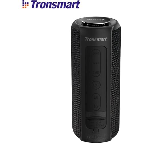 Tronsmart T6 Plus Bluetooth Speaker 40W TWS Portable Speaker IPX6 Waterproof Deep Bass with Siri Power Bank Function SoundPulse