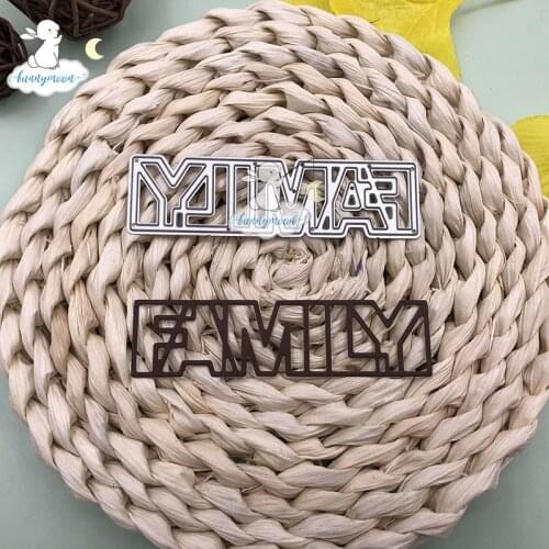 Bunnymoon Family Metal Cutting Dies Embossing Scrapbooking Stencil Craft Cut Dies For DIY Card Handmade