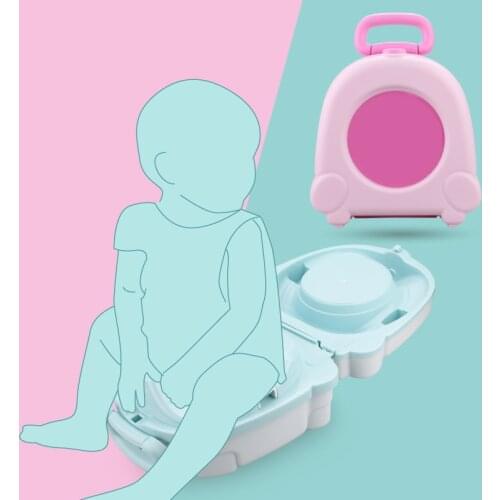 Baby Potty Toilet Bowl Cute Cartoon Training Pan Toilet Seat Children Bedpan Portable Urinal Comfortable Backrest Pot