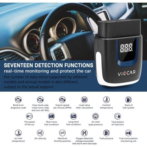 Viecar ELM327 Bluetooth 4.0 PIC18F25K80 OBD 2 OBD2 WIFI ELM 327 Scanner ODB Car Diagnostics for Android/IOS Auto Tool