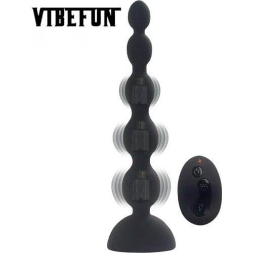 DIBE 3 Speed 10 Mode Wireless Remote Control Vibrator Anal Beads Butt Plug G Spot Vibrator Prostata Sex Toys Dropshipping
