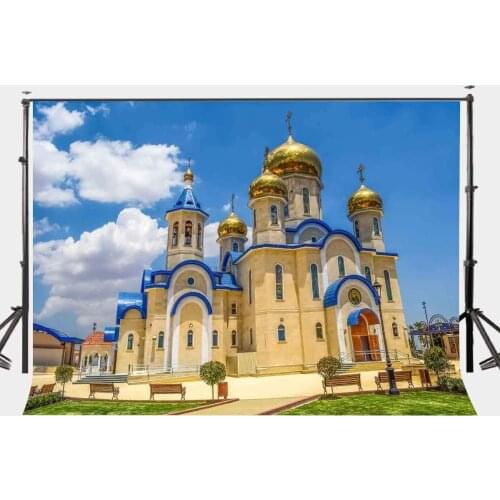 150x220cm Russian Church Photography Backdrop Sunny Weather Backdrop Studio Props